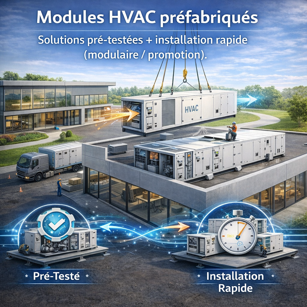 Modules préfabriqués — solution modulaire